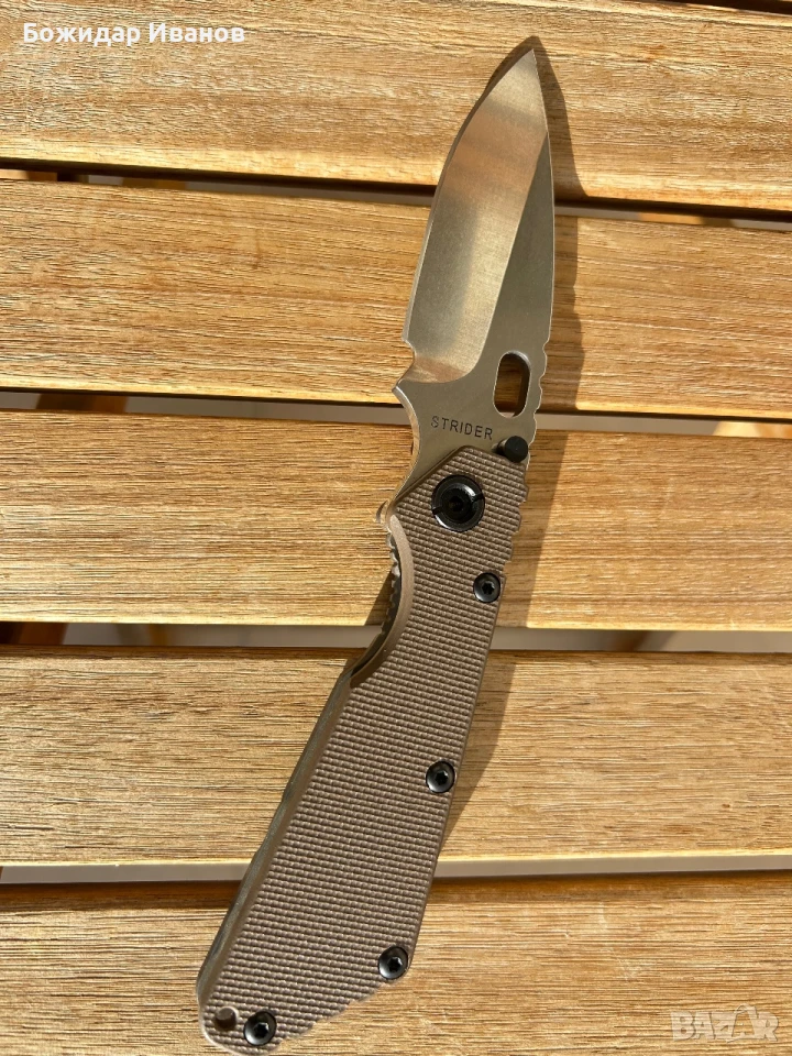 Продавам нож Mick Strider SMF Brown G10, снимка 1