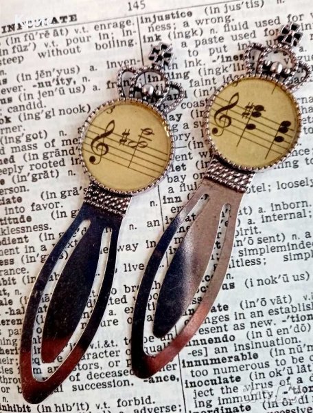 🎼 Книгоразделители с ноти 🎶 , снимка 1