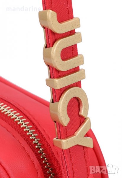 JUICY COUTURE 🍊 Дамска чанта с капитониран ефект RED & GOLD нова с етикети, снимка 1