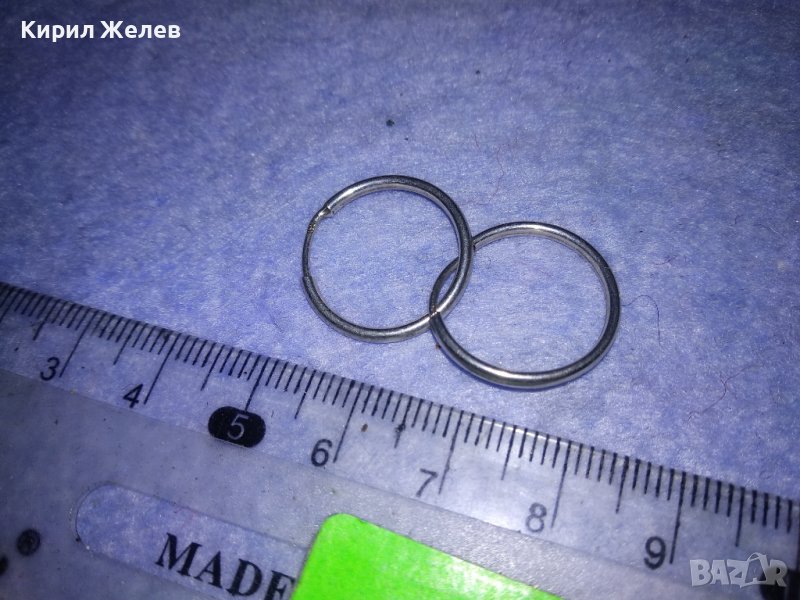 НЕЖНИ СРЕБЪРНИ КЛАСИЧЕСКИ РЕТРО АРТ ОБЕЧКИ СРЕБРО 925 Стара РЪЧНА БИЖУТЕРСКА ИЗРАБОТКА 32595, снимка 1