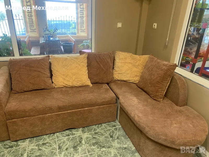 Ъгъл диван и два броя фотьоли , снимка 1