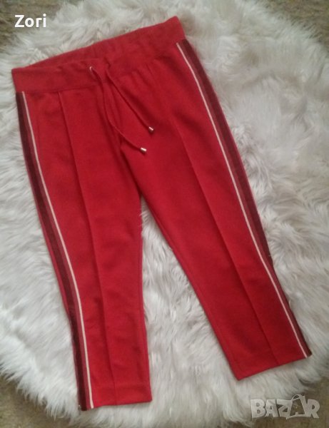 СТРАХОТЕН червен спортен панталон  - 7/8 дължина на крачола , снимка 1