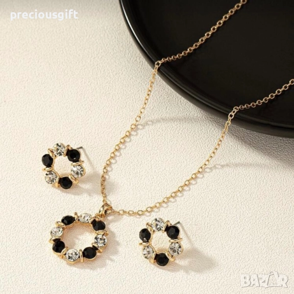 Комплект бижута - гердан и обеци, снимка 1