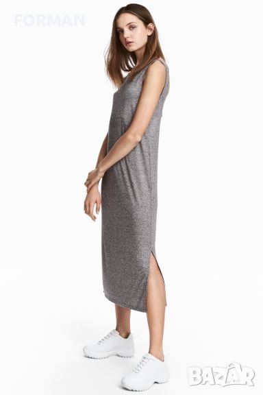 Сива рокля с отворен гръб , снимка 1