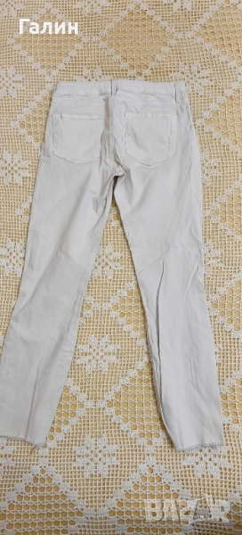 Бяло дънки ZARA за момиче, снимка 1