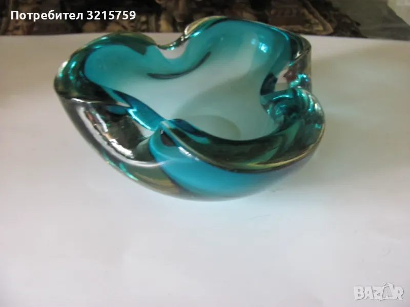 Кристален пепелник Мурано, снимка 1