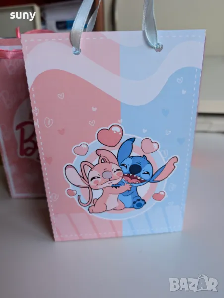 Картонени торбички за лакомства и подаръци Стич, снимка 1