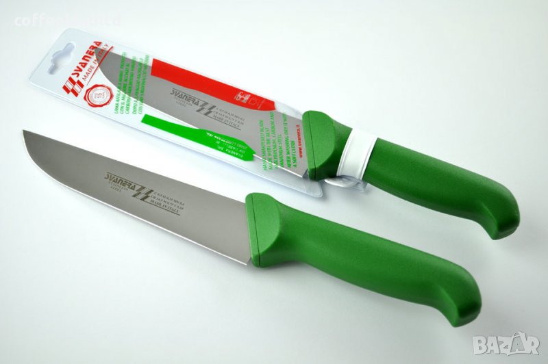 Месарски нож 18см - 6635/Зелен, снимка 1