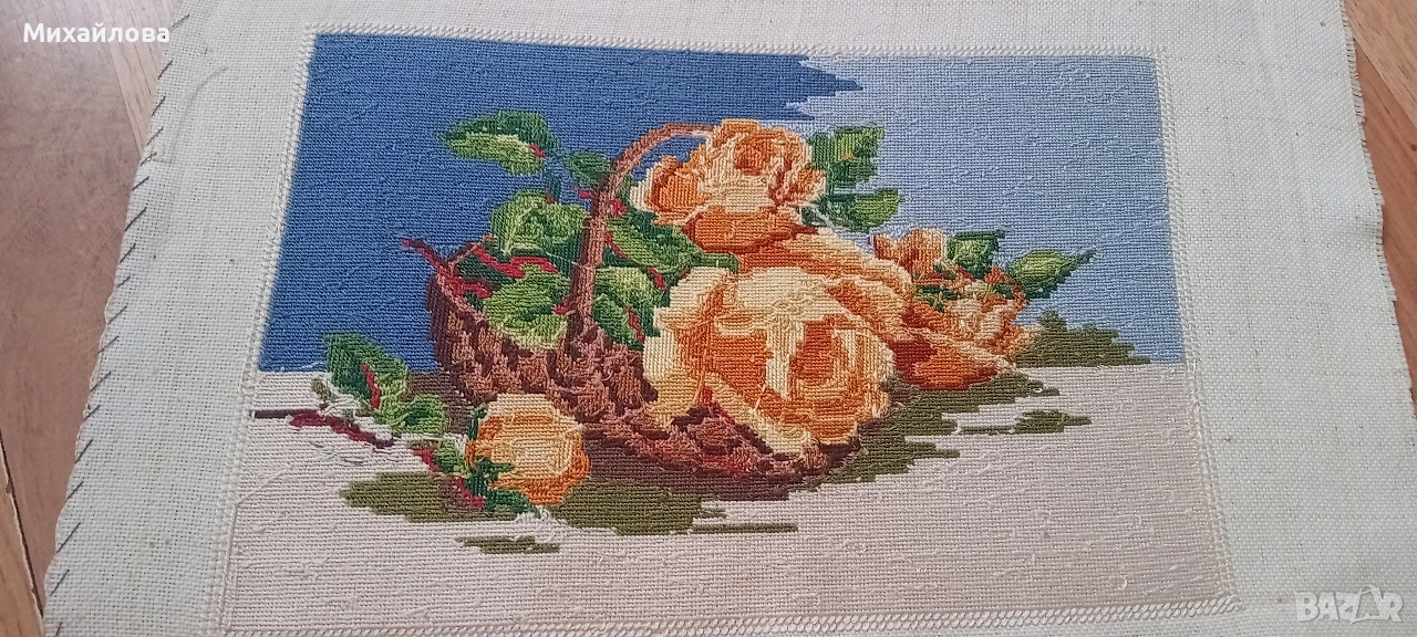 Гоблен " Жълти рози " от Вилер , снимка 1