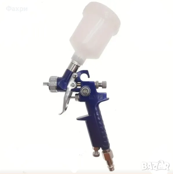НОВ Мини пневматичен пистолет за боядисване дюза 0.8мм, снимка 1