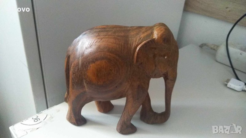 Сувенир дървен слон 14х14, снимка 1