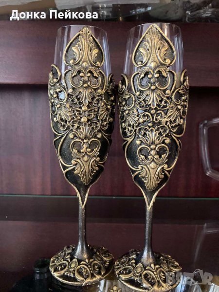 Чаши за вино или шампанско ръчна изработка, снимка 1
