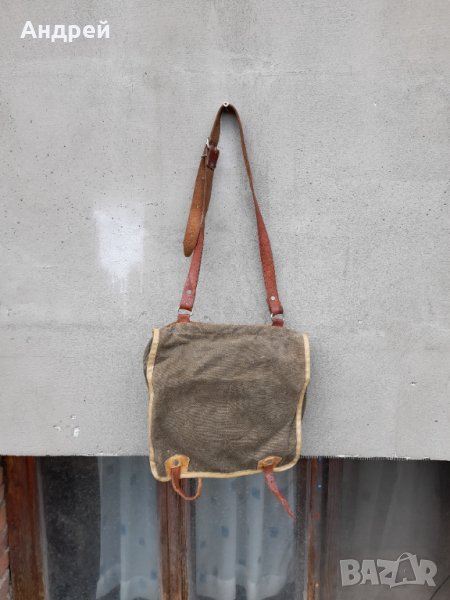 Стара брезентова чанта #9, снимка 1