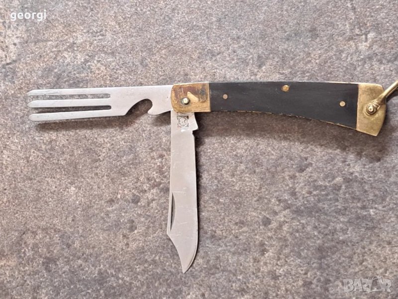 сгъваем джобен нож с вилица, снимка 1