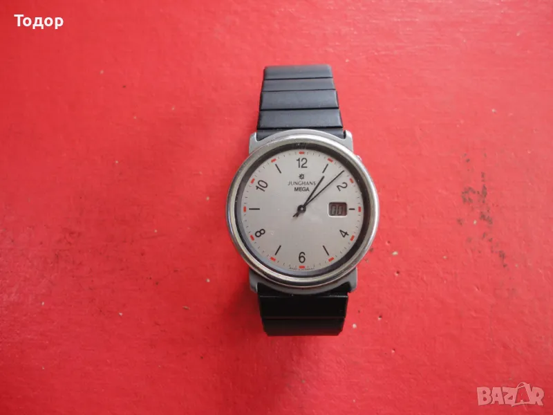 Немски кварцов часовник Junghans Mega, снимка 1