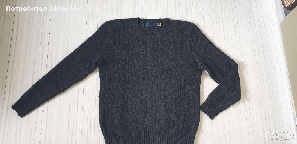 POLO Ralph Lauren Cable Wool/ Cashmere Knit Mens Size M НОВО!  ОРИГИНАЛ! Mъжки Пуловер, снимка 1