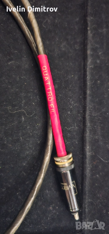 Nordost Quattro Fil RCA 1m - интерконект кабел, снимка 1