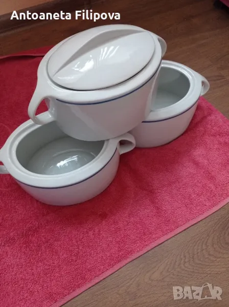 порцеланови супници с капак, снимка 1