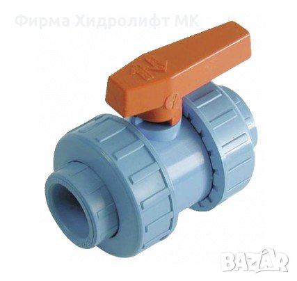 PVC Сферичен кран ø25 3/4" за пневматични инсталации PREVOST VFF25, снимка 1