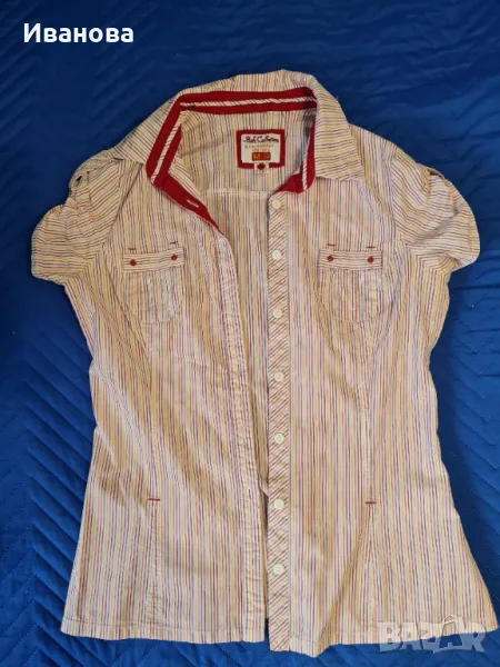Дамска риза с къс ръкав, снимка 1