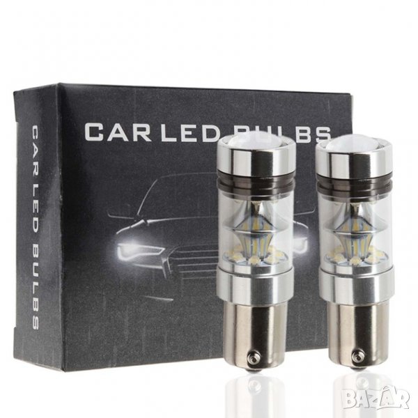 LED Крушка за дневни светлини, за кола, автомобил, ЛЕД Крушки, 1156, без грешки, дневна светлина, снимка 1