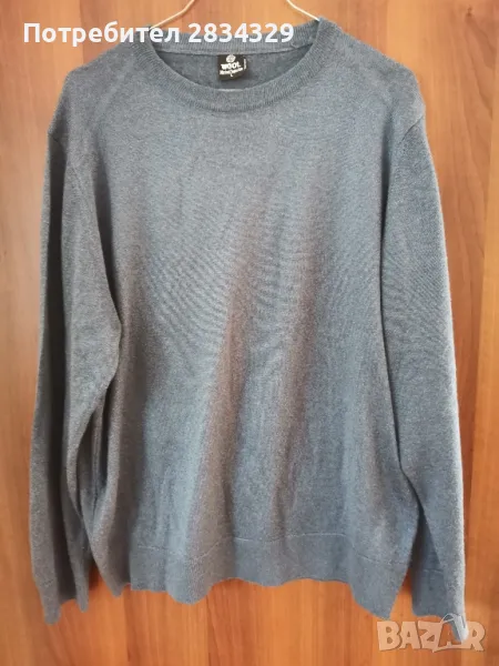 фин пуловер, мериносова вълна - L, снимка 1