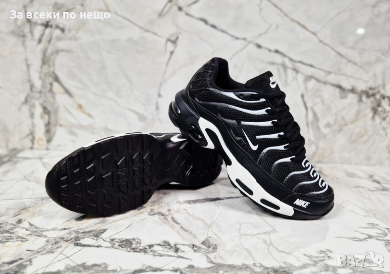 Nike Мъжки Черно-Бели Маратонки👟Мъжки Спортни Обувки В Цвят Черно-Бяло Найк Код P668, снимка 1