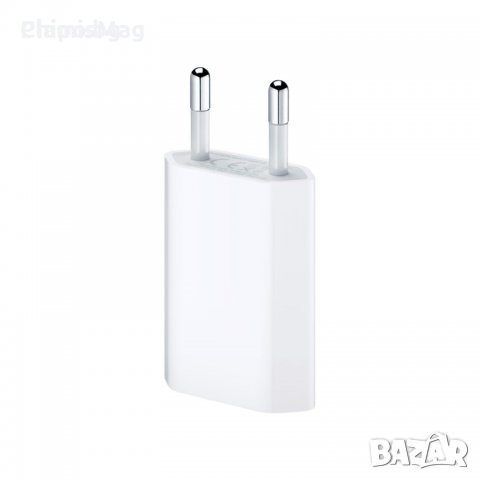 Мрежово зарядно устройство 5V/1A 220V, 1.0m, Бял, снимка 1