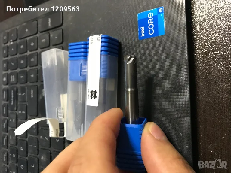 Нови Ерови  немски твърдосплавни фрезери с охлаждане OSG 7.5xR2, снимка 1