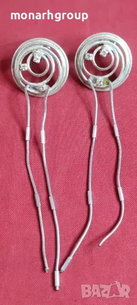 Сребърни обеци , снимка 1