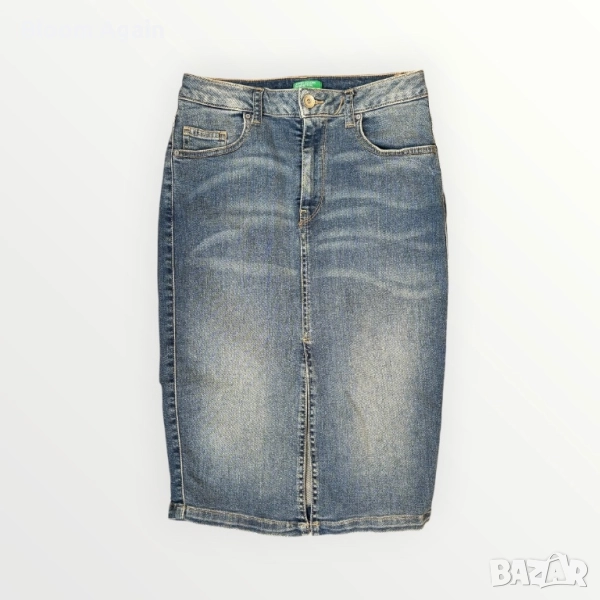 Дамска дънкова пола Benetton, снимка 1