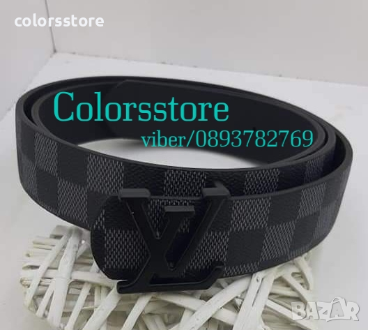 Черен колан Louis Vuitton кодVL12A35, снимка 1