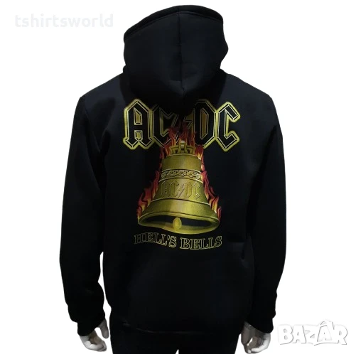 Нов мъжки суичър с ЦИП на AC/DC, GUNS N'ROSES, METALLICA,  NIGHTWISH, MOTORHEAD, снимка 1
