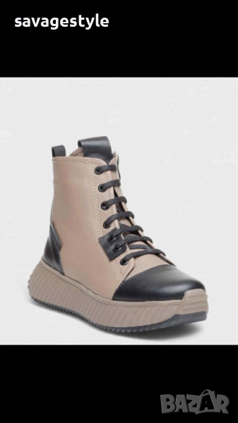 Дамски боти естествена кожа Нота бенне български, снимка 1