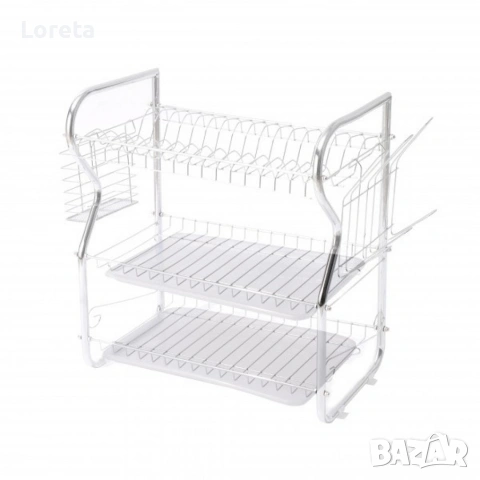 Сушилник за съдове Rosberg R53000O, 3 нива, 43x24x45 см, снимка 5 - Други стоки за дома - 53378151