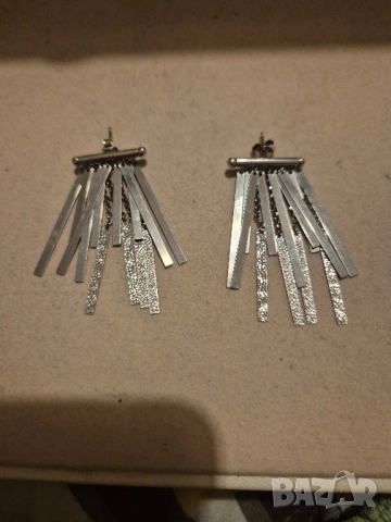 само днес сребърни обеци Имикс