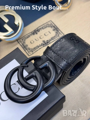 Колани Gucci от естествена кожа в кутия на марката , снимка 5 - Колани - 54007324