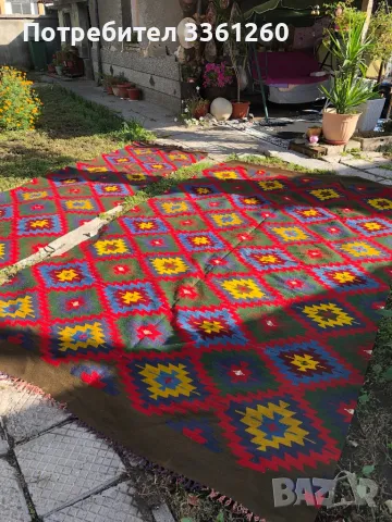  Тетевенски килим и пътека, снимка 7 - Килими - 47463140