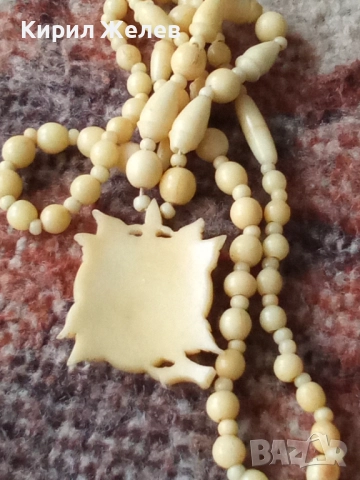 Огърлица гердан от слонова кост 51910, снимка 3 - Колиета, медальони, синджири - 52195938