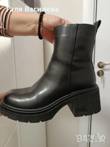 Дамски боти естествена кожа 39 номер