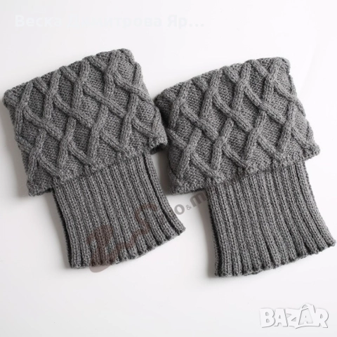 Плетени дамски чорапи, гети, снимка 6 - Други - 52643691