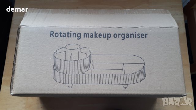 DRILBUR Органайзер за грим, въртящо се отделение 2 в 1 за съхранение на козметика, снимка 8 - Органайзери - 44500177