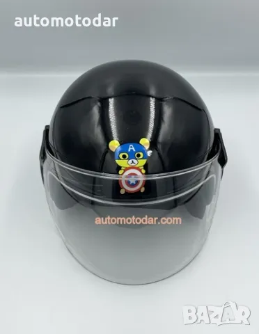Детска отворена каска за мотор скутер, снимка 5 - Аксесоари и консумативи - 48739609