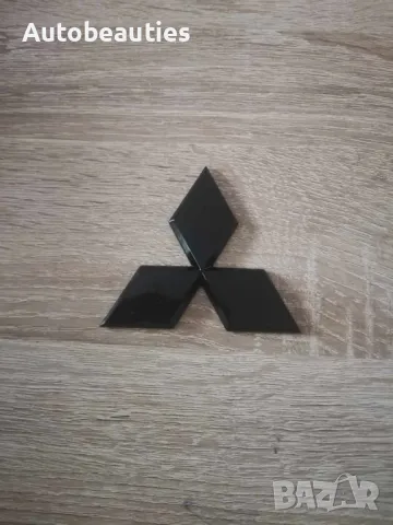 черно лого Mitsubishi 11.5 см, снимка 3 - Аксесоари и консумативи - 49989952