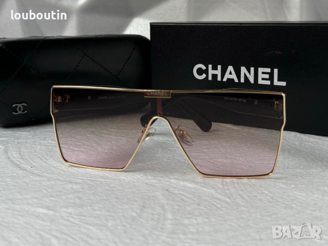 CH дамски слънчеви очила маска с лого, снимка 13 - Слънчеви и диоптрични очила - 44686137