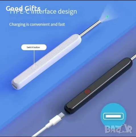 Безжичен уред за почистване на уши с камера , снимка 6 - Други - 49310280