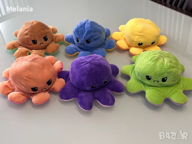 6 плюшени октоподчета, с 4 мини играчки подарък, снимка 2 - Плюшени играчки - 55961330