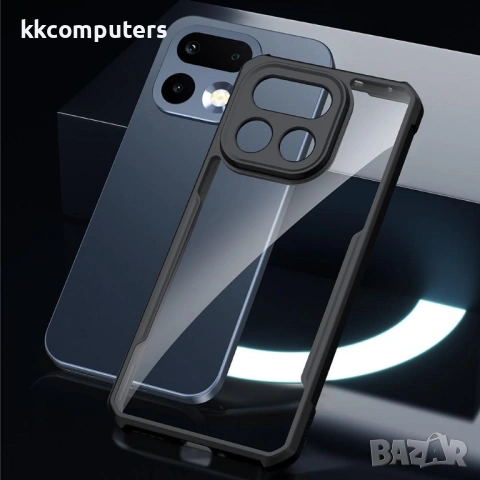 XUNDD Прозрачен Калъф за Realme 16 Pro 5G - TPU+Акрил, Airbag, 0.8mm защита, Черен, снимка 5 - Калъфи, кейсове - 54179837