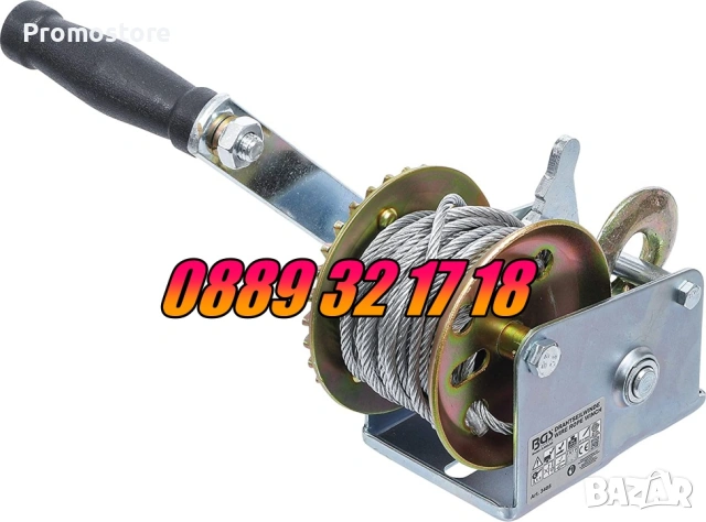 Ръчна лебедка със стоманено въже 360 кг, 800кг, 1125кг, лебедка с въже, снимка 7 - Други инструменти - 53266275