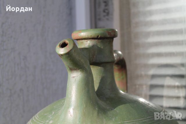 Керамичен съд за съхранение на оцет , снимка 3 - Антикварни и старинни предмети - 35631327